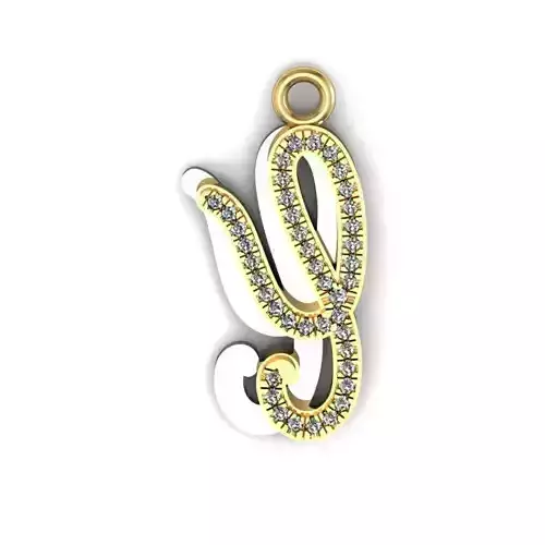 alphabet letter pendent