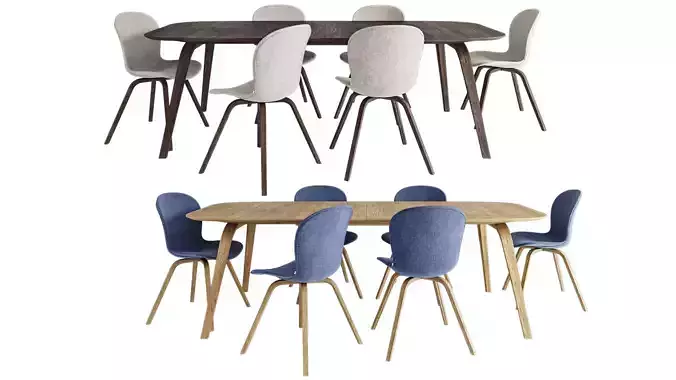 Hauge dining table and chair