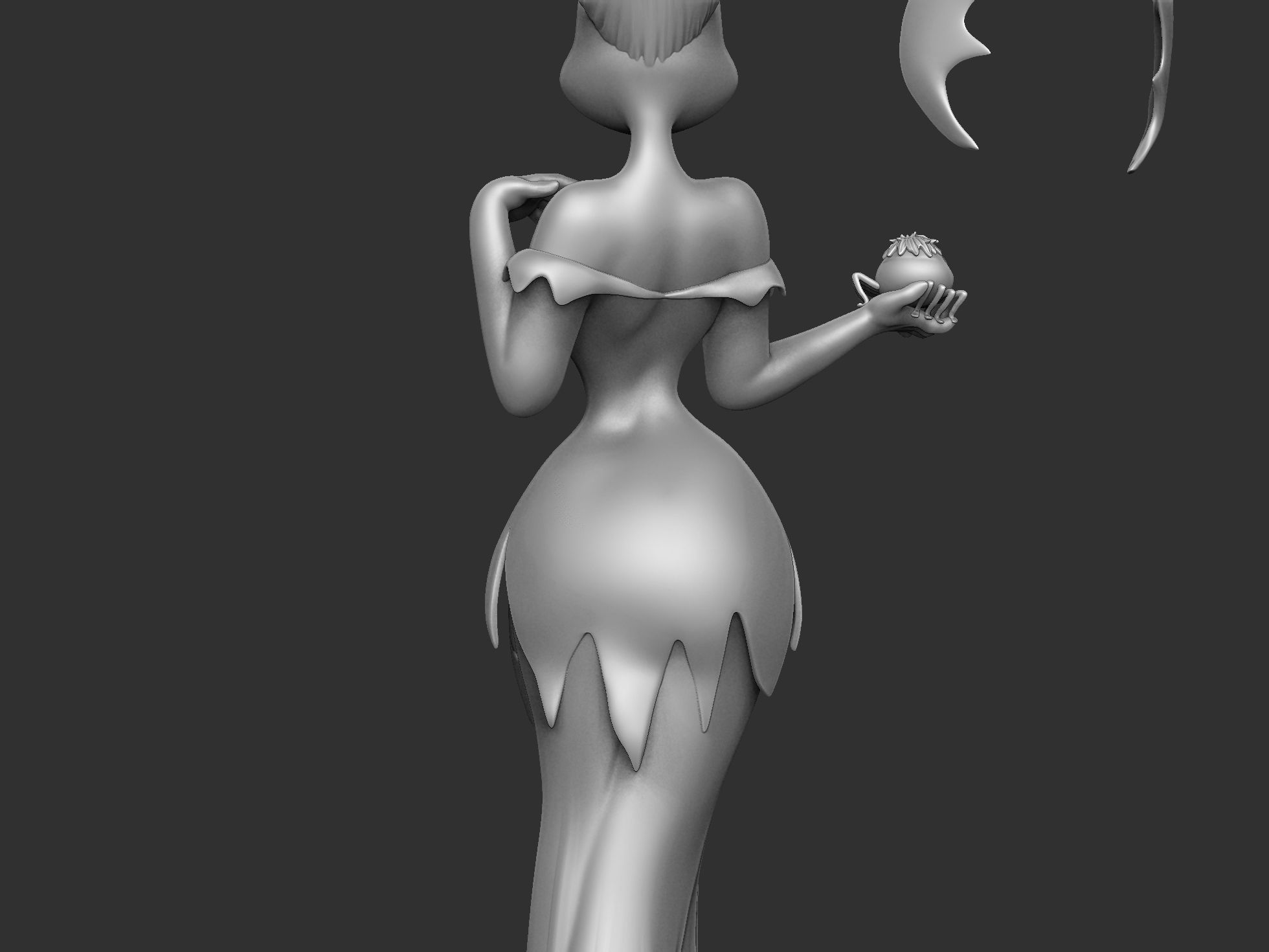 Morgana for 3d print STL 3D print model_6