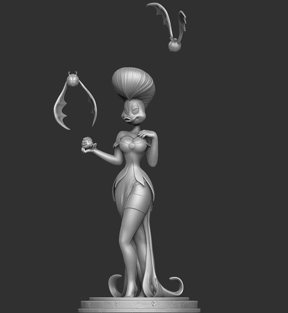 Morgana for 3d print STL 3D print model_21