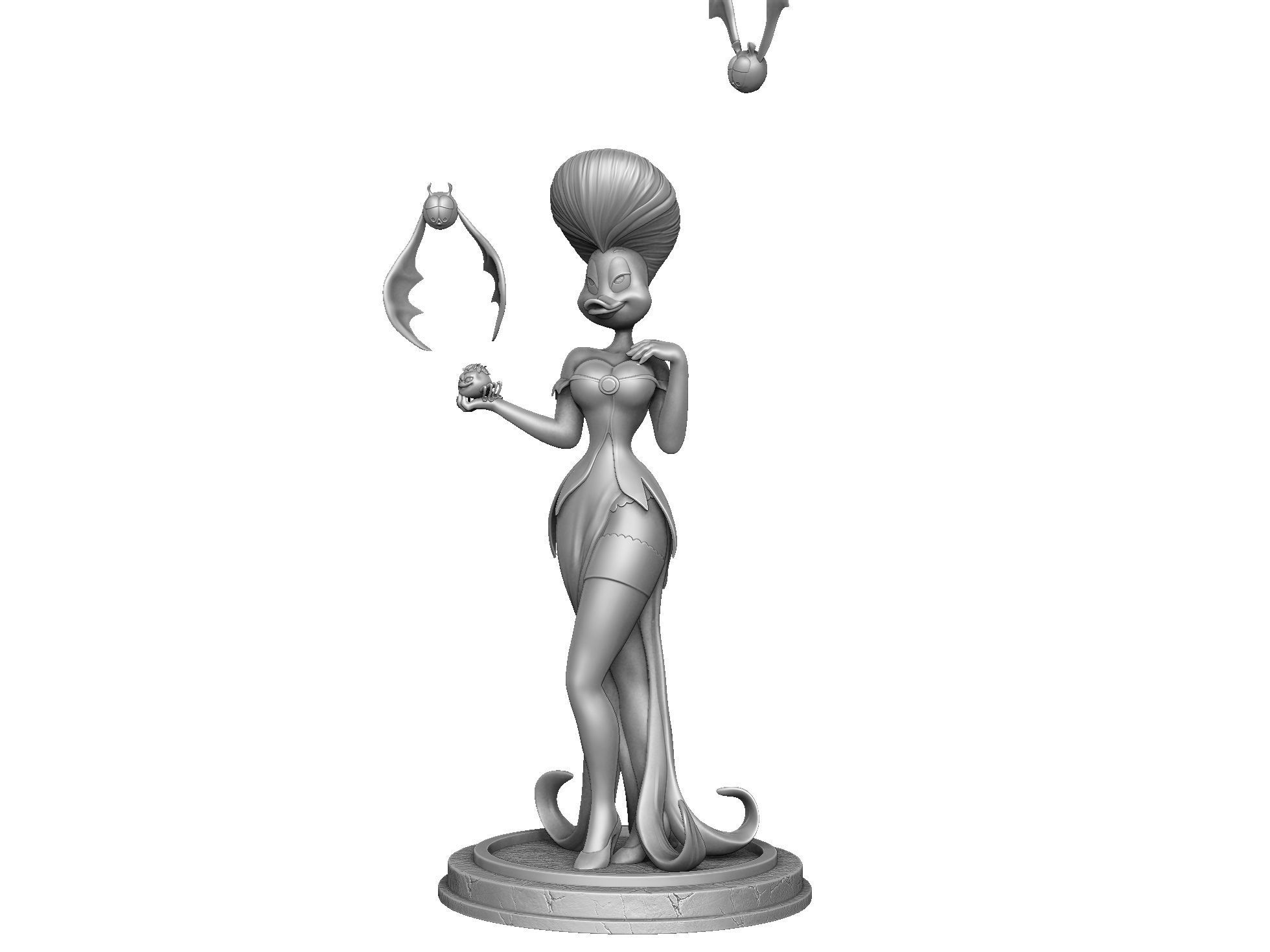 Morgana for 3d print STL 3D print model_11