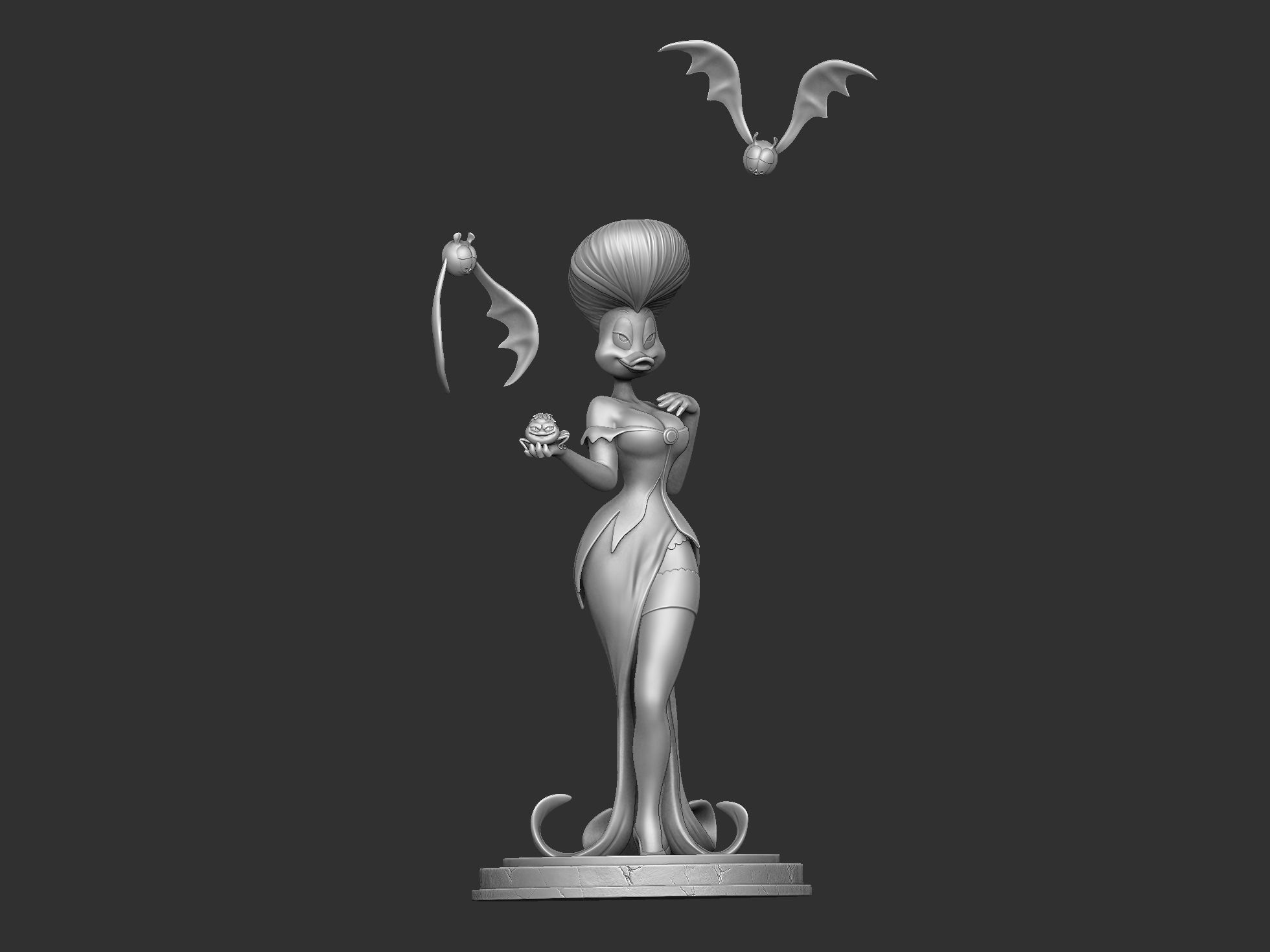 Morgana for 3d print STL 3D print model_2