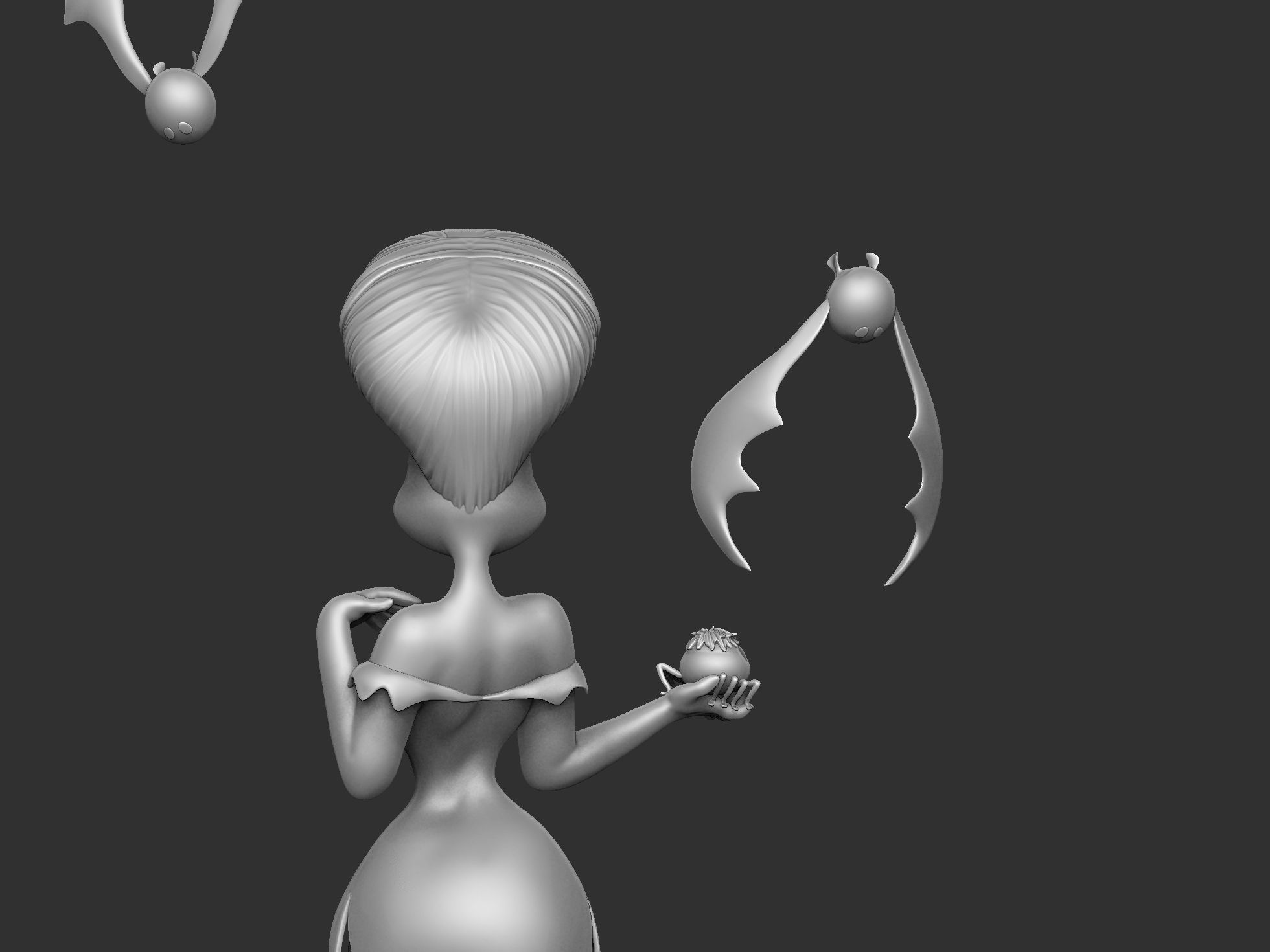 Morgana for 3d print STL 3D print model_7