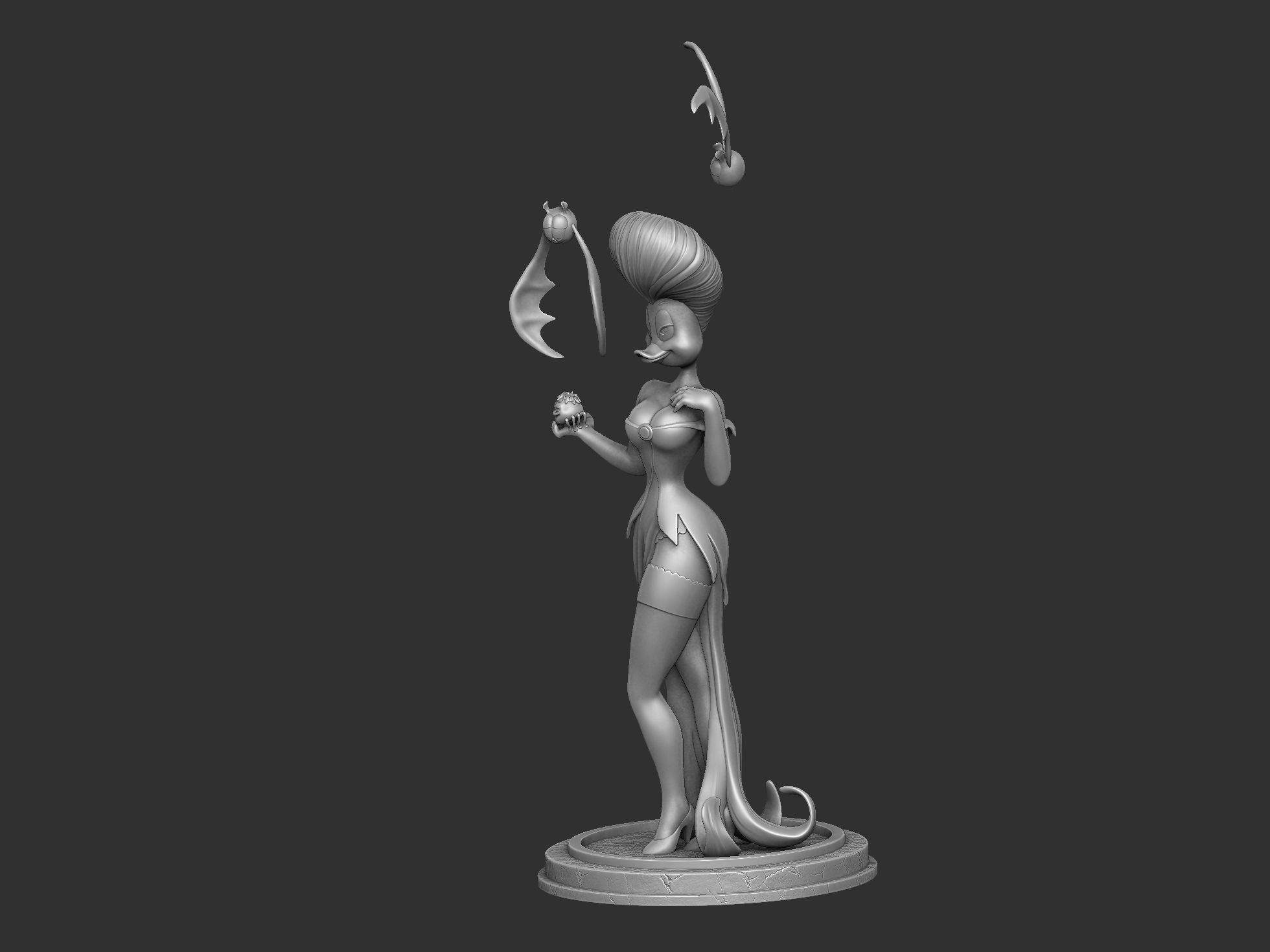 Morgana for 3d print STL 3D print model_14