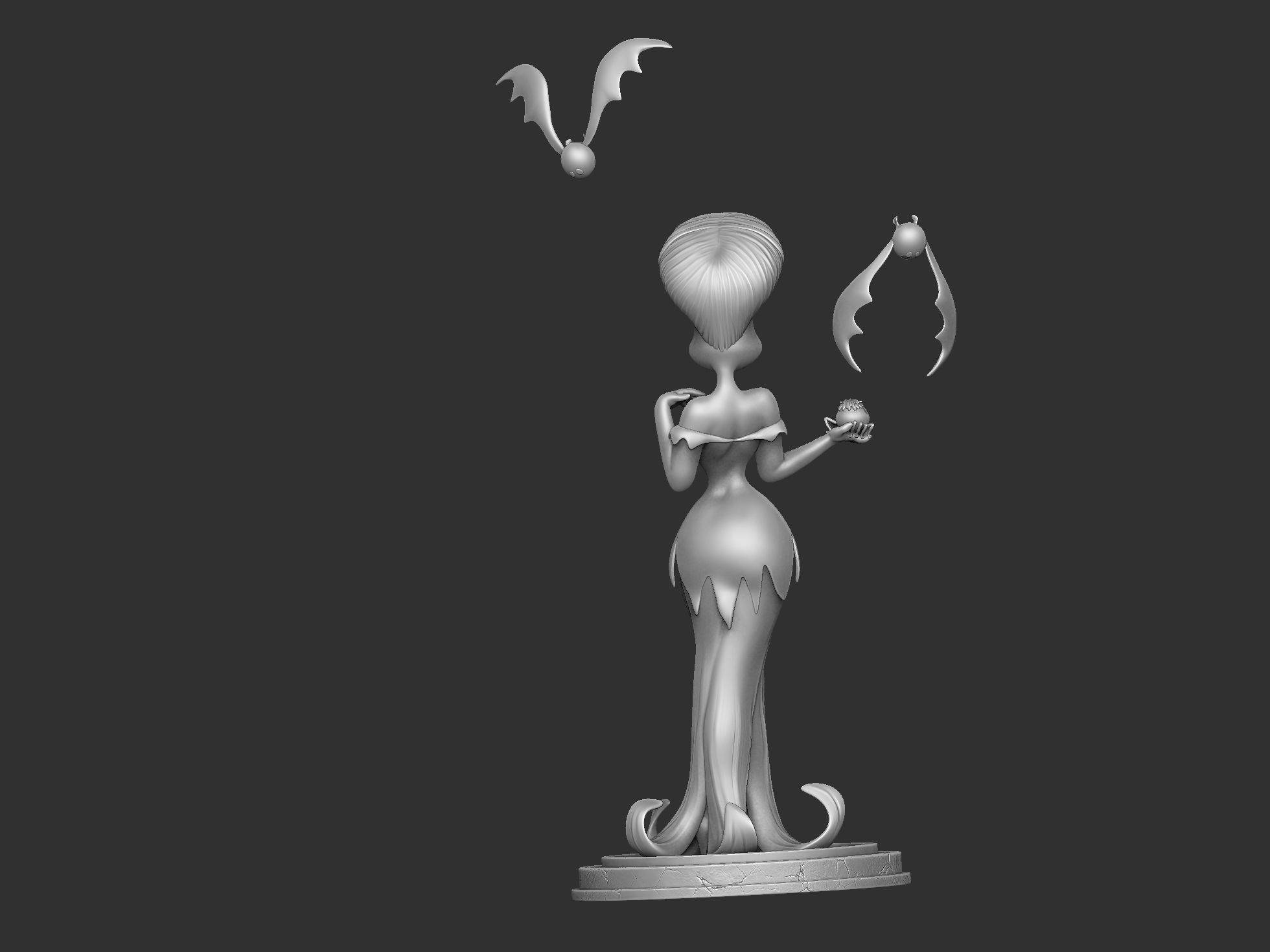 Morgana for 3d print STL 3D print model_17