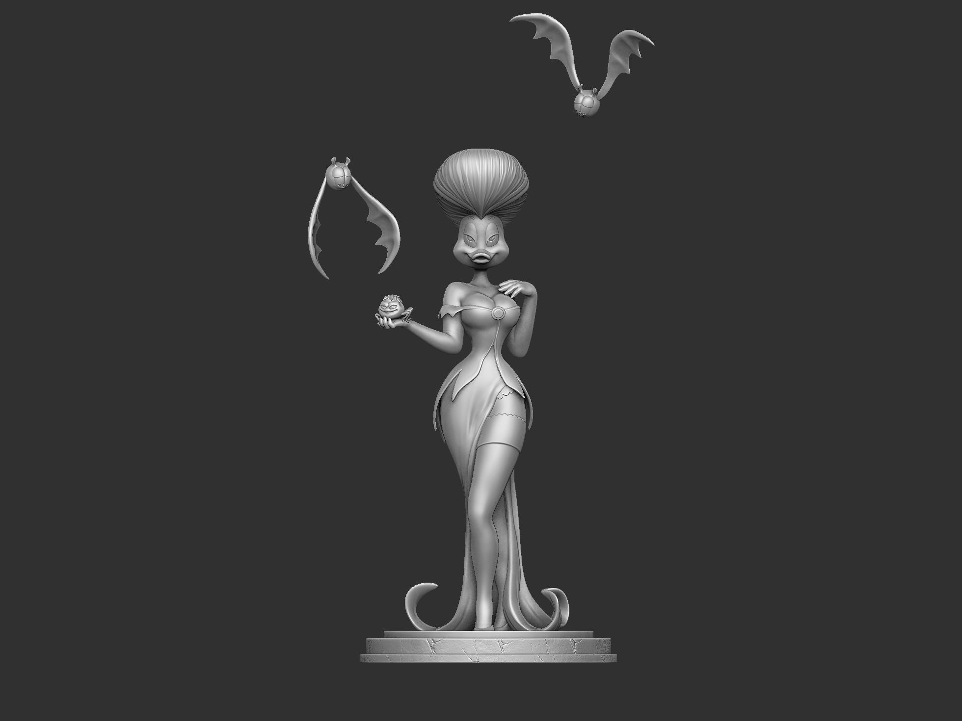 Morgana for 3d print STL 3D print model_1