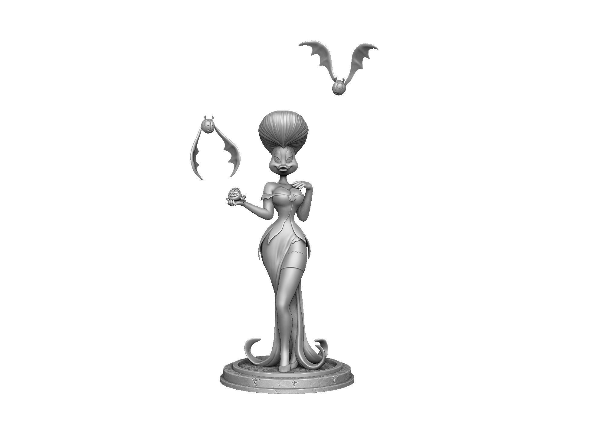Morgana for 3d print STL 3D print model_10