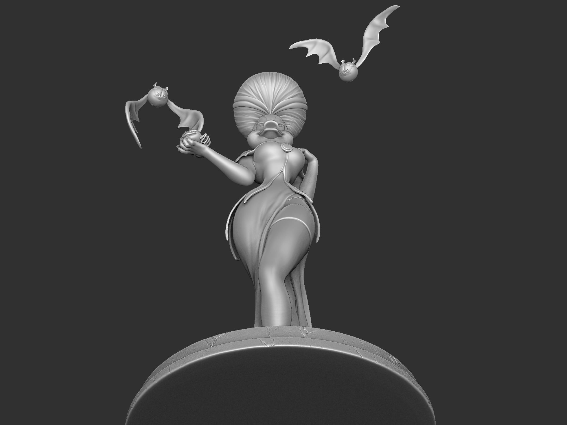 Morgana for 3d print STL 3D print model_8