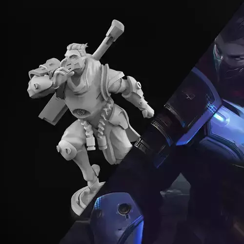 Shen pulse fire League of legends 3D model to print Archivo Stl  3D print model