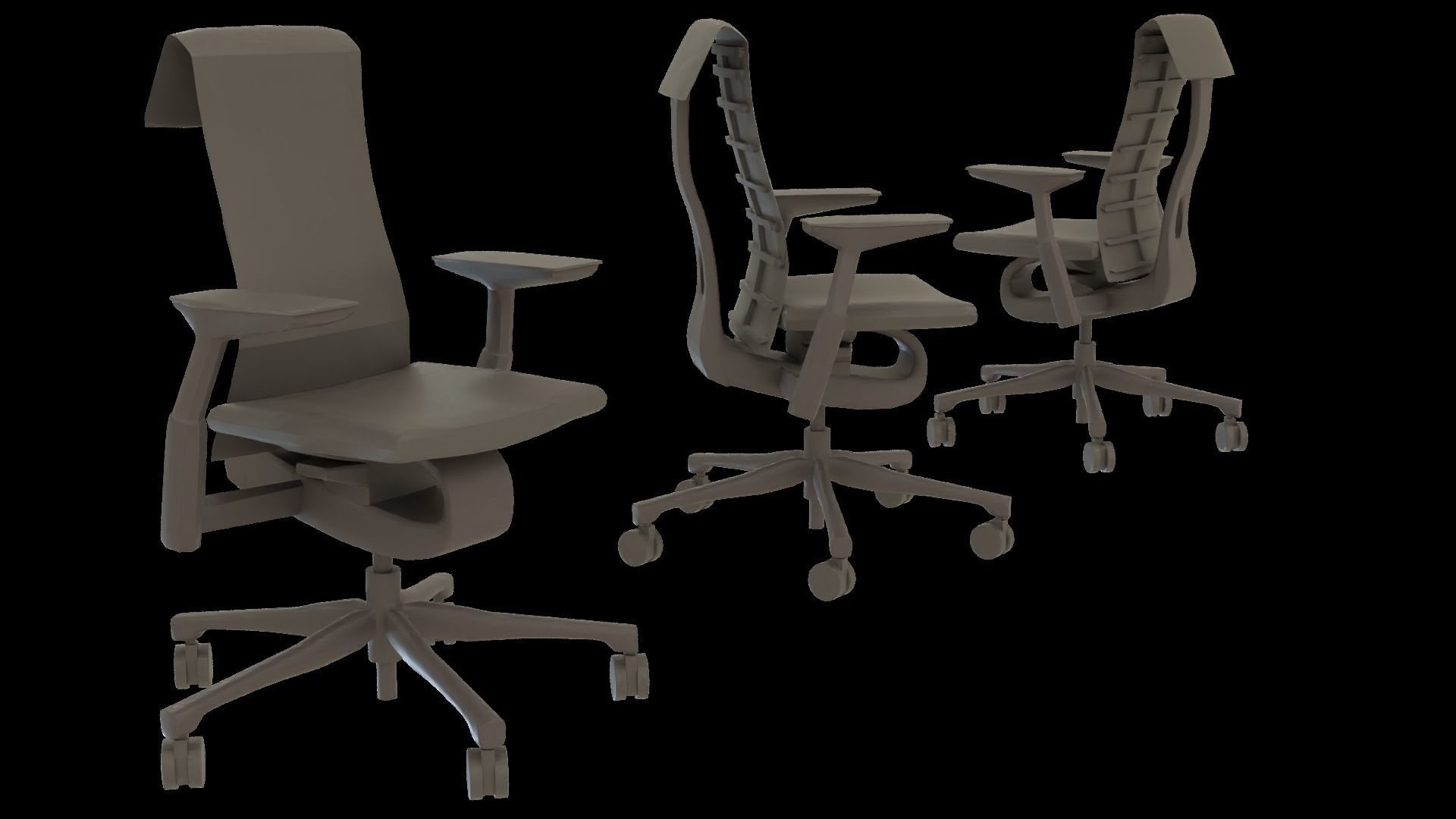 Office Chair 3D model_3