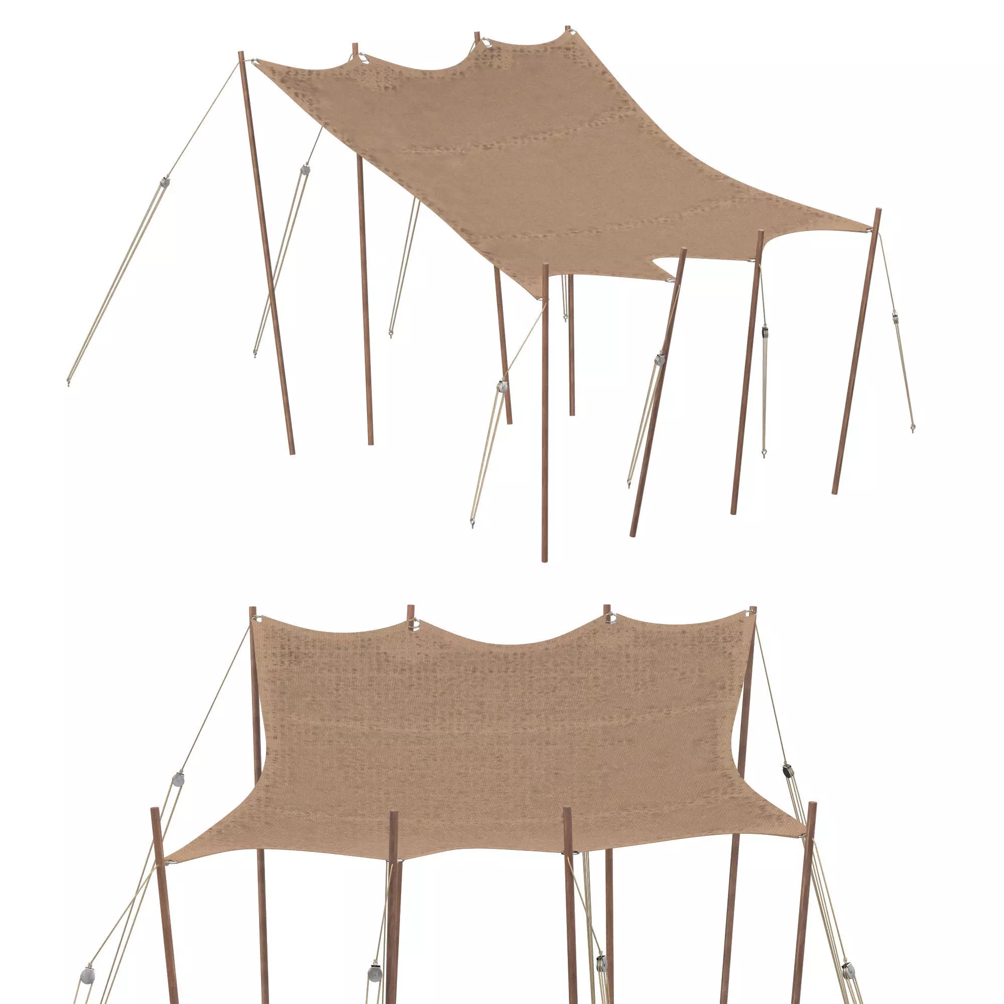 Outdoor Awning 3D model_0