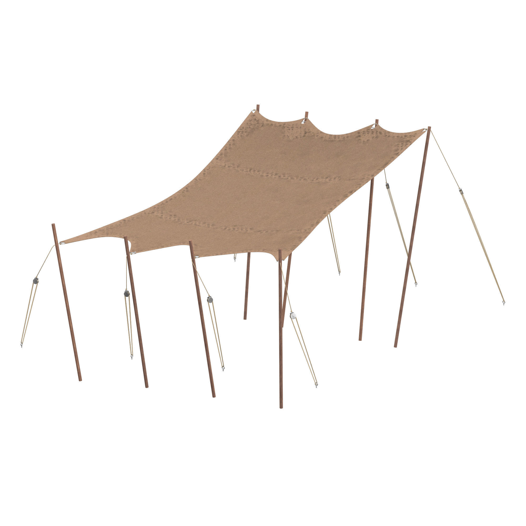 Outdoor Awning 3D model_3