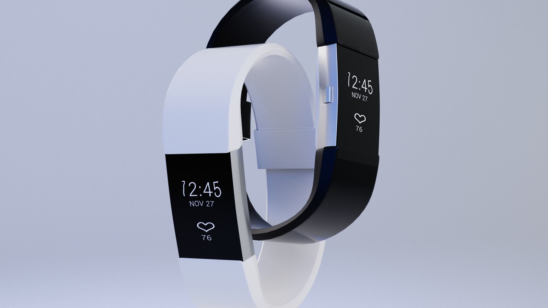 SMARTWATCH - MODELING 3D AND TEXTURING - LOW-POLY 2D MODEL Low-poly 3D model_5