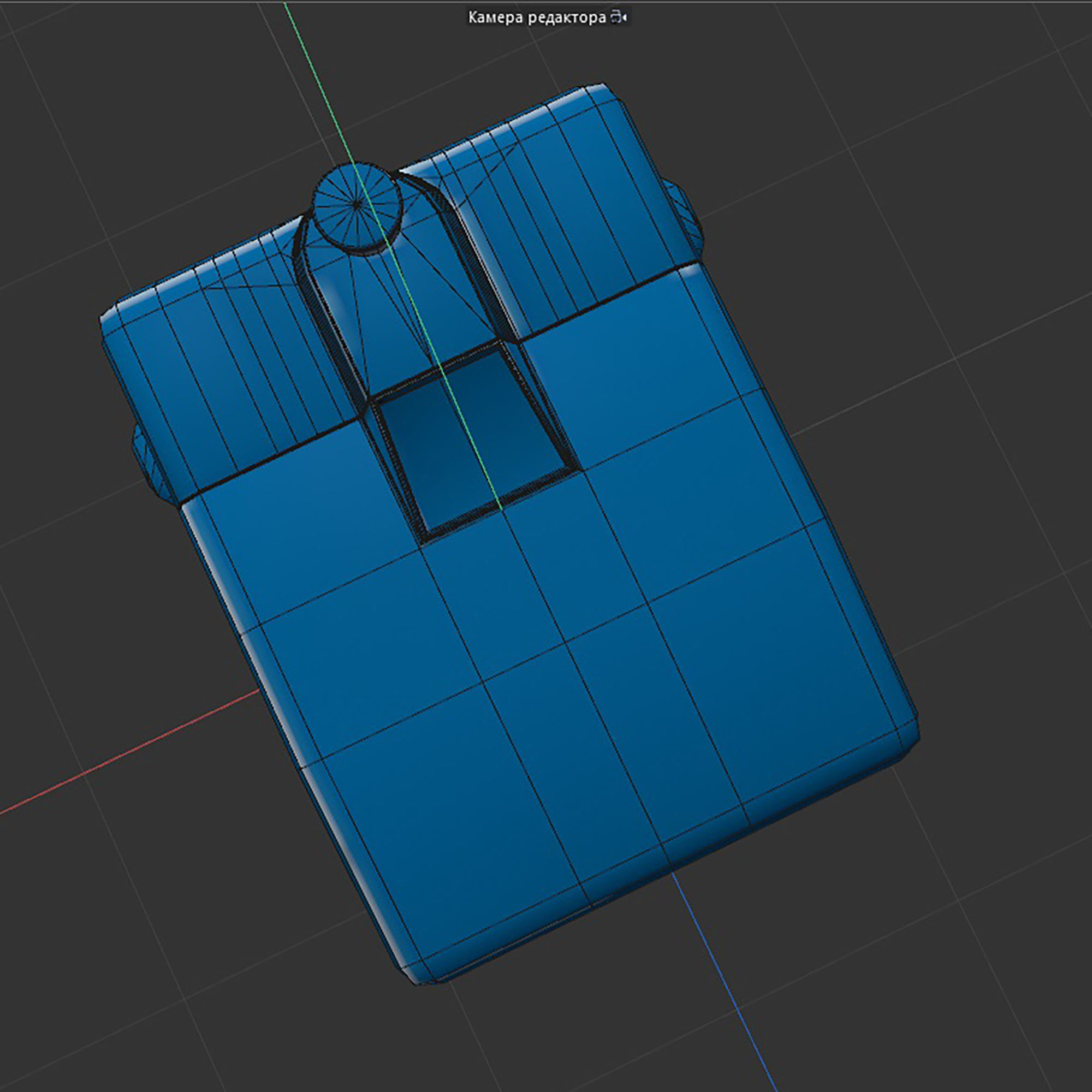 Japanese delivery robot Deliro with downward opening doors 3D model_19