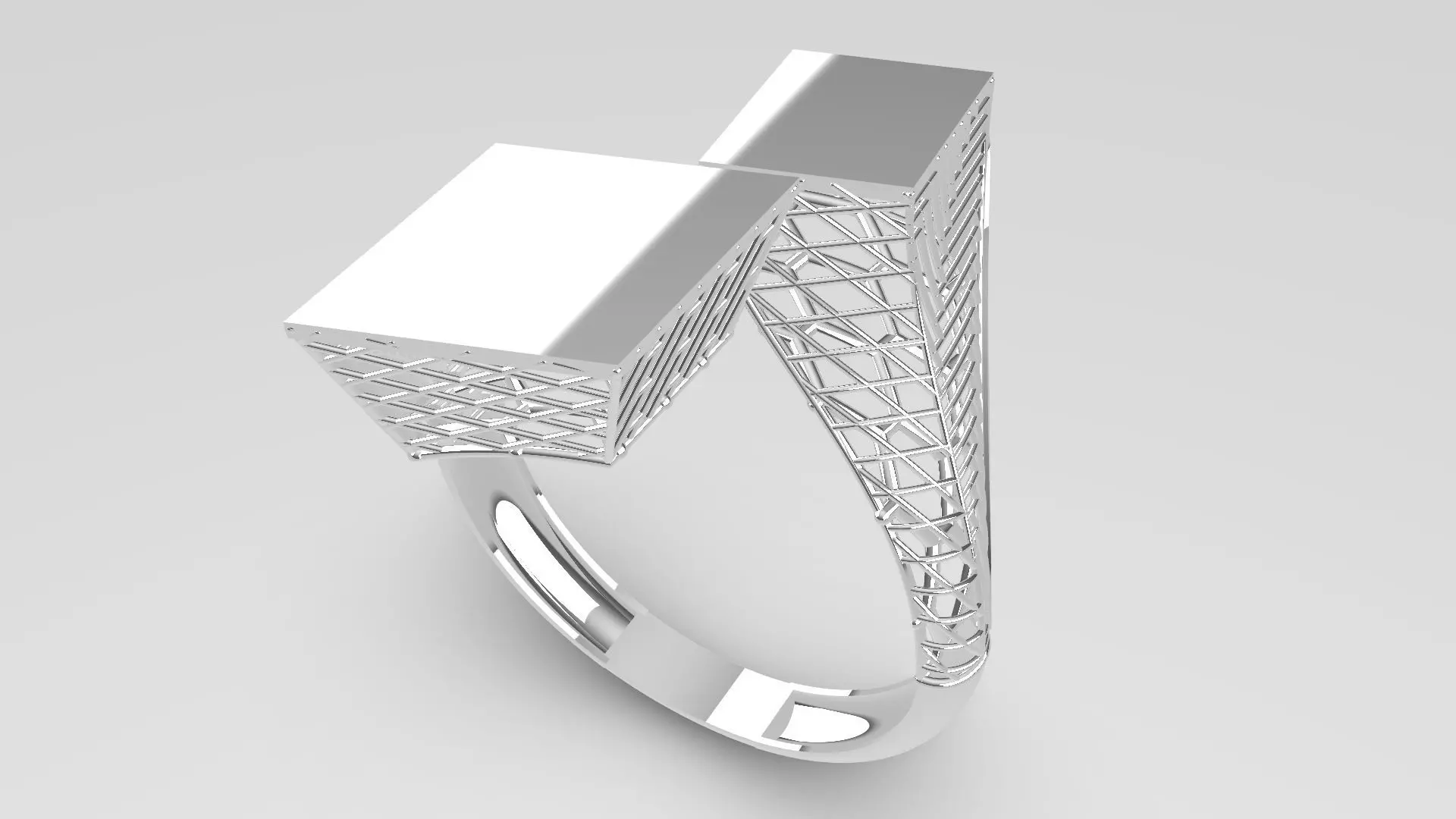 Gold spiral ring Free 3D print model