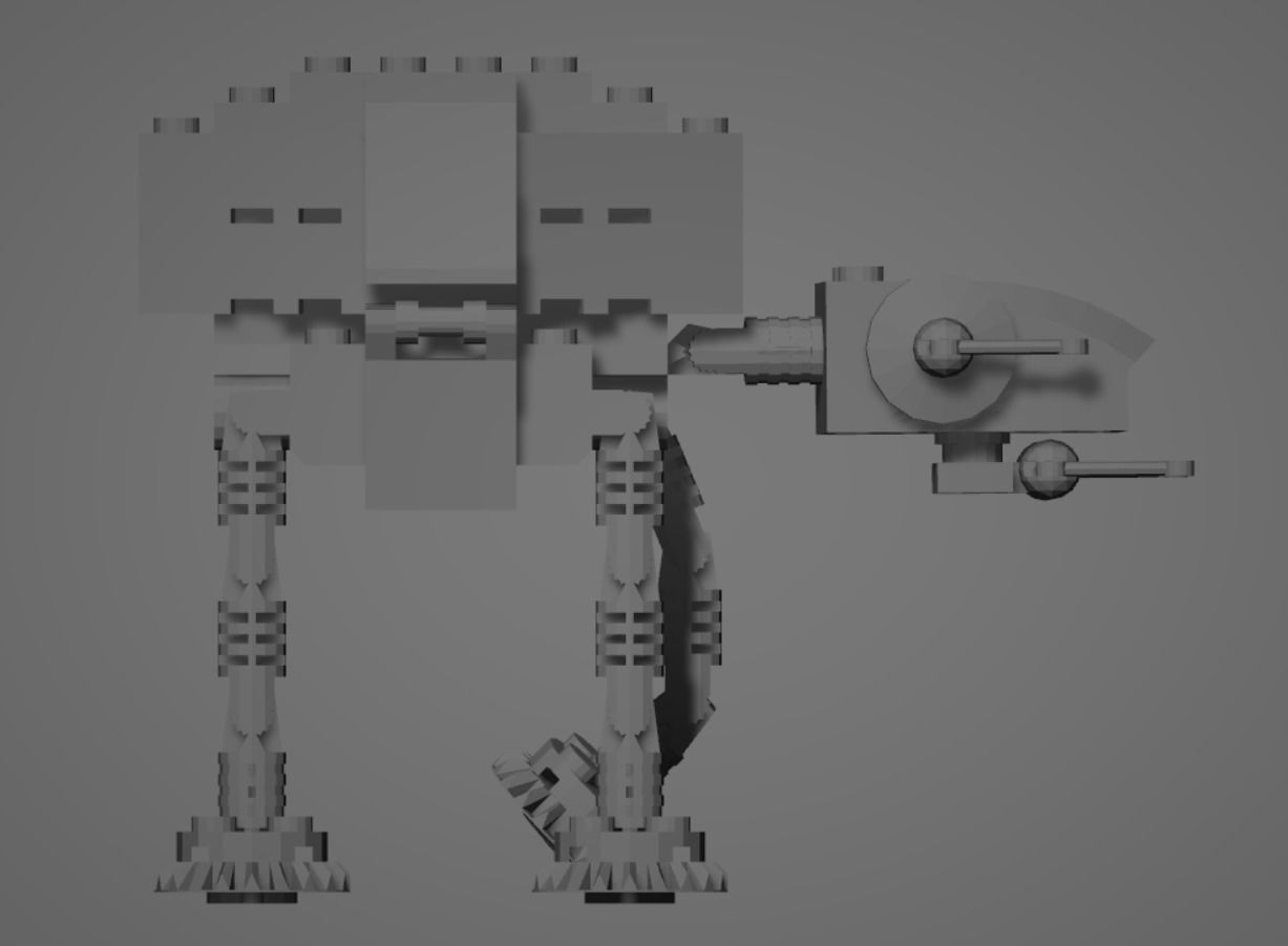 STAR WARS MINI AT-AT 3D model_5