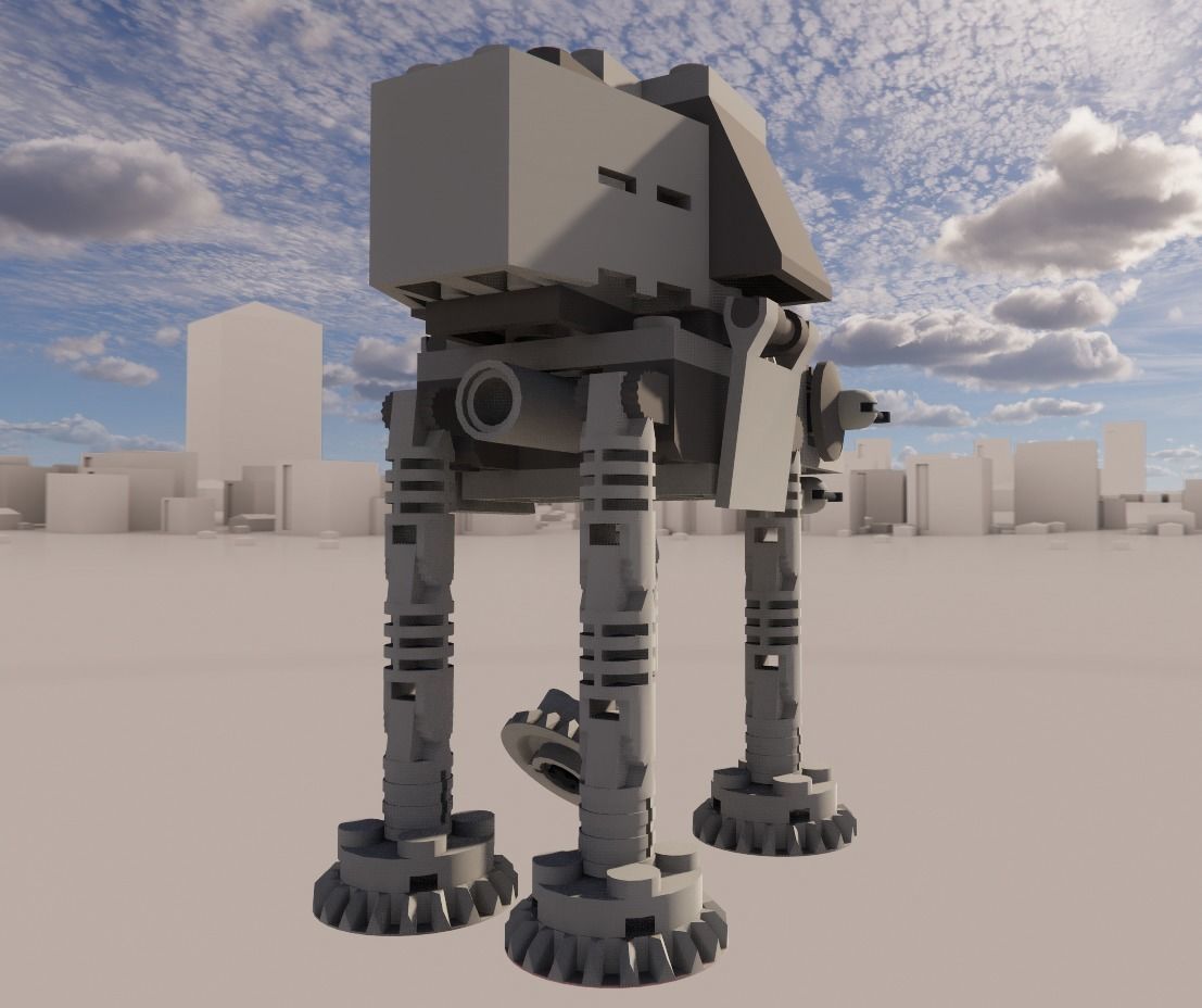 STAR WARS MINI AT-AT 3D model_2