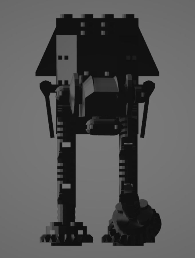 STAR WARS MINI AT-AT 3D model_4