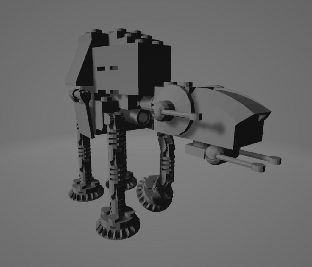 STAR WARS MINI AT-AT 3D model_3