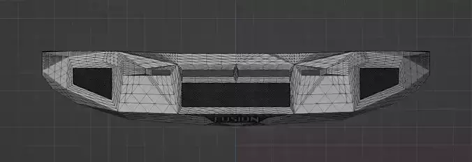 Fusion Bumper Low-poly 3D model