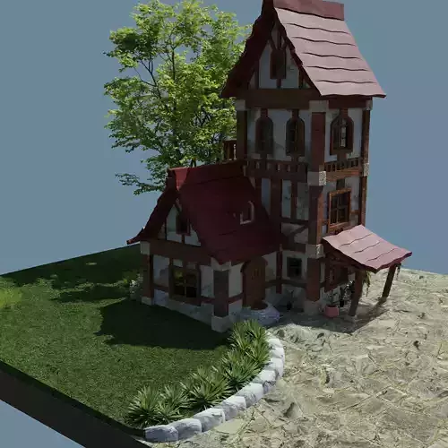 Fantasy Townhouse 3D model