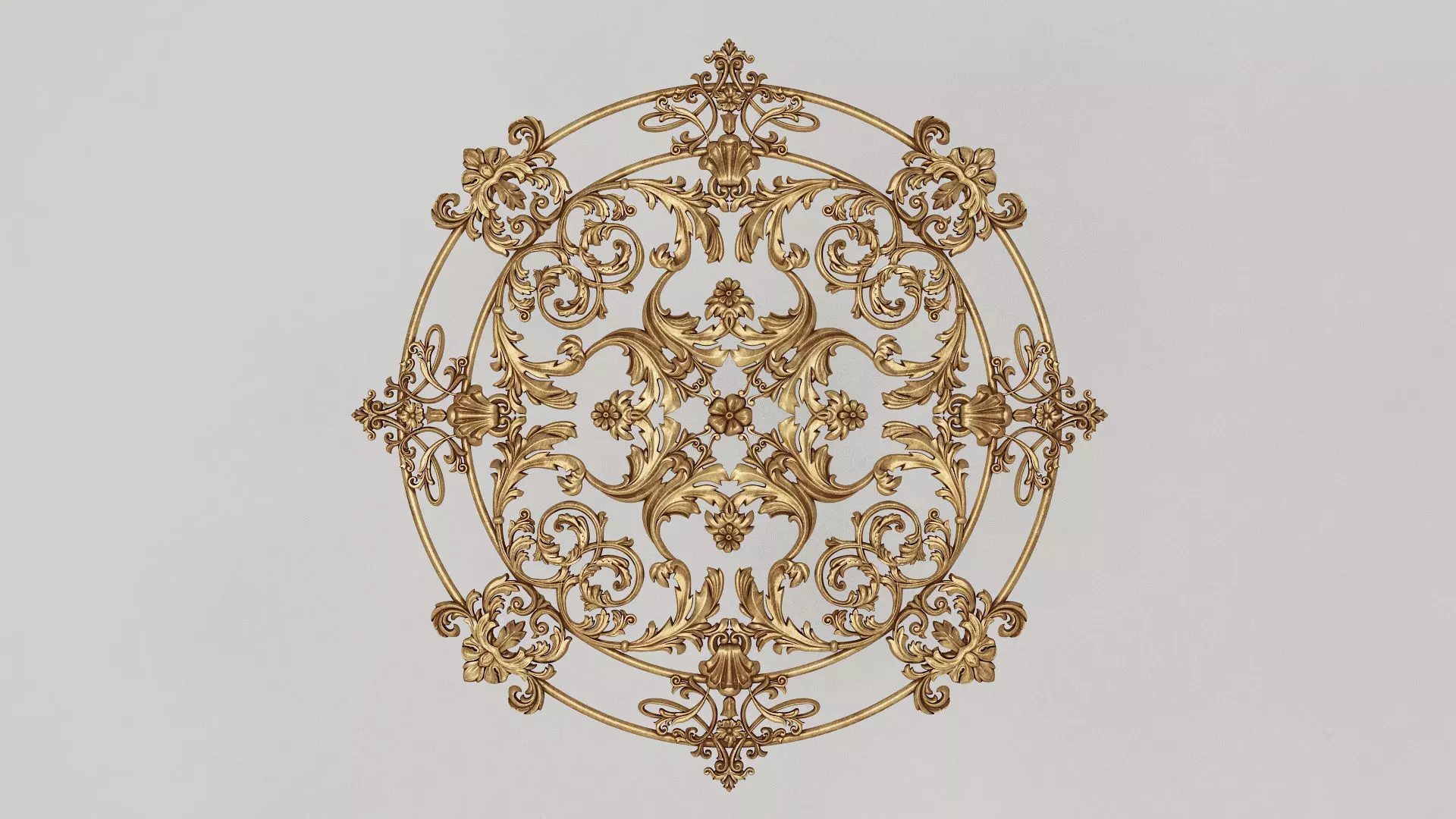 Decorative Rosette 3D model_0