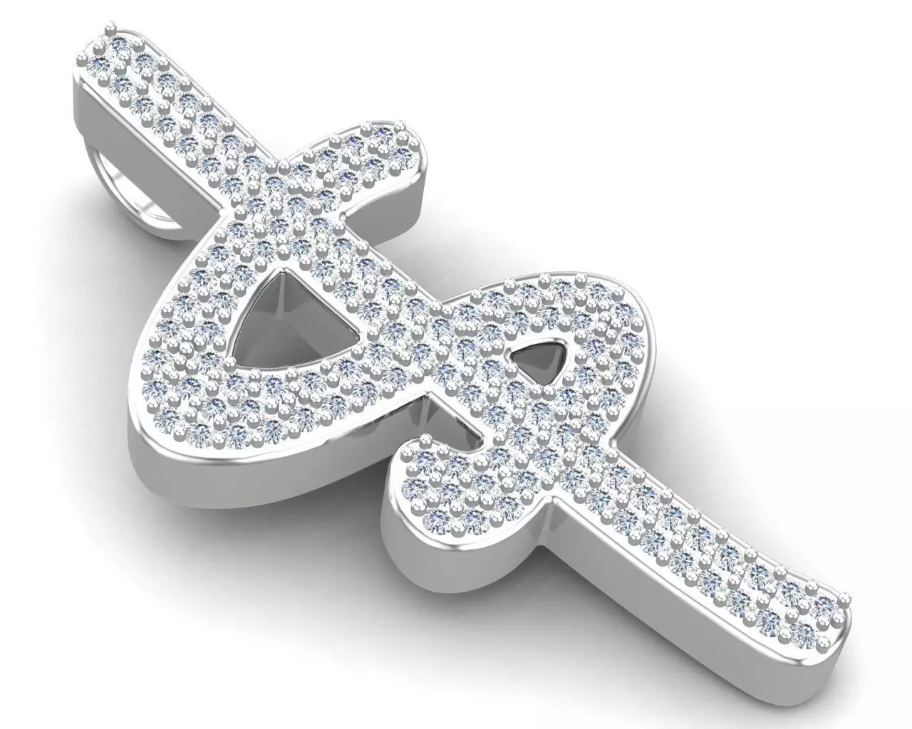 Hip Hop Dollar Pendant 3D print model