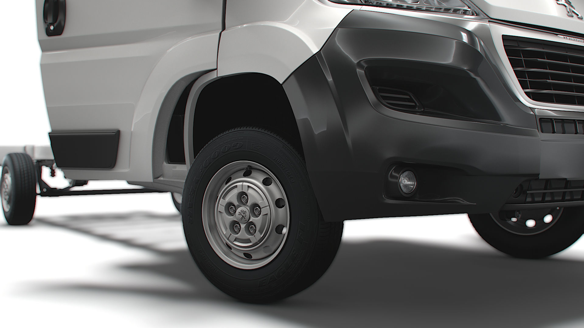 Peugeot Boxer Chassis Truck SCab 4300WB HQInterior 2023 3D model_5