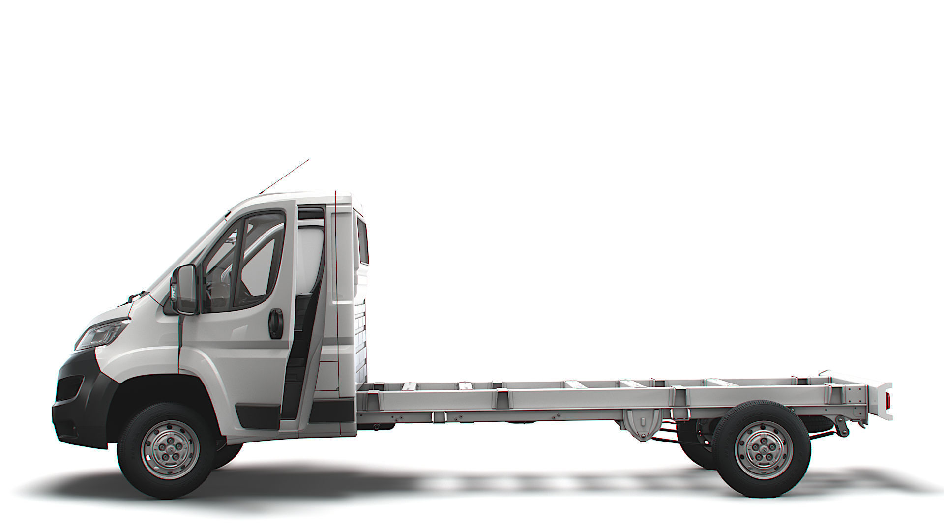 Peugeot Boxer Chassis Truck SCab 4300WB HQInterior 2023 3D model_4