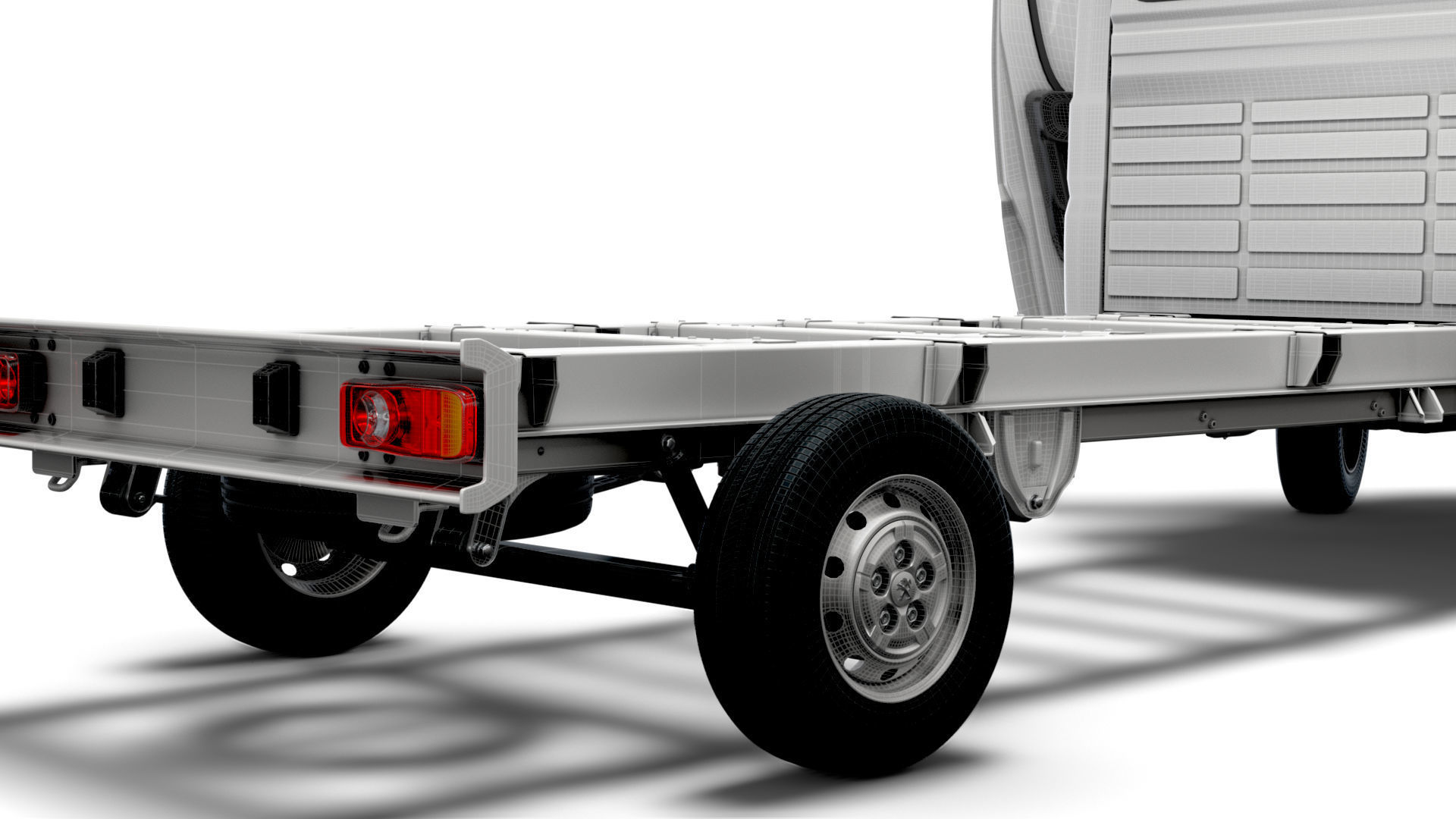 Peugeot Boxer Chassis Truck SCab 4300WB HQInterior 2023 3D model_23