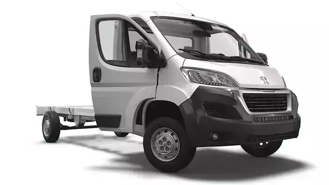 Peugeot Boxer Chassis Truck SCab 4300WB HQInterior 2023 3D model