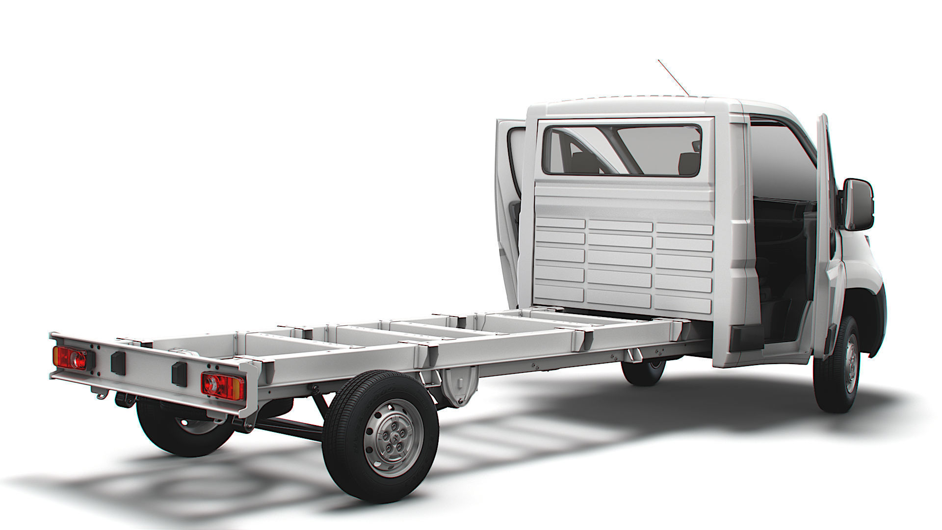 Peugeot Boxer Chassis Truck SCab 4300WB HQInterior 2023 3D model_2