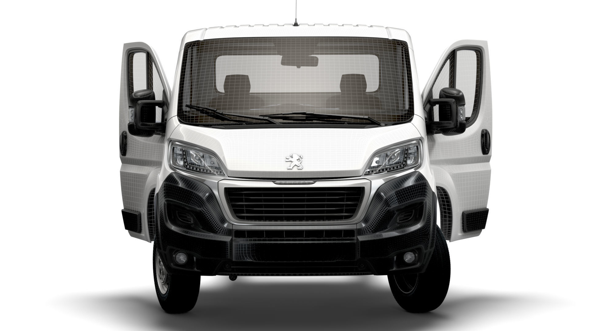 Peugeot Boxer Chassis Truck SCab 4300WB HQInterior 2023 3D model_18