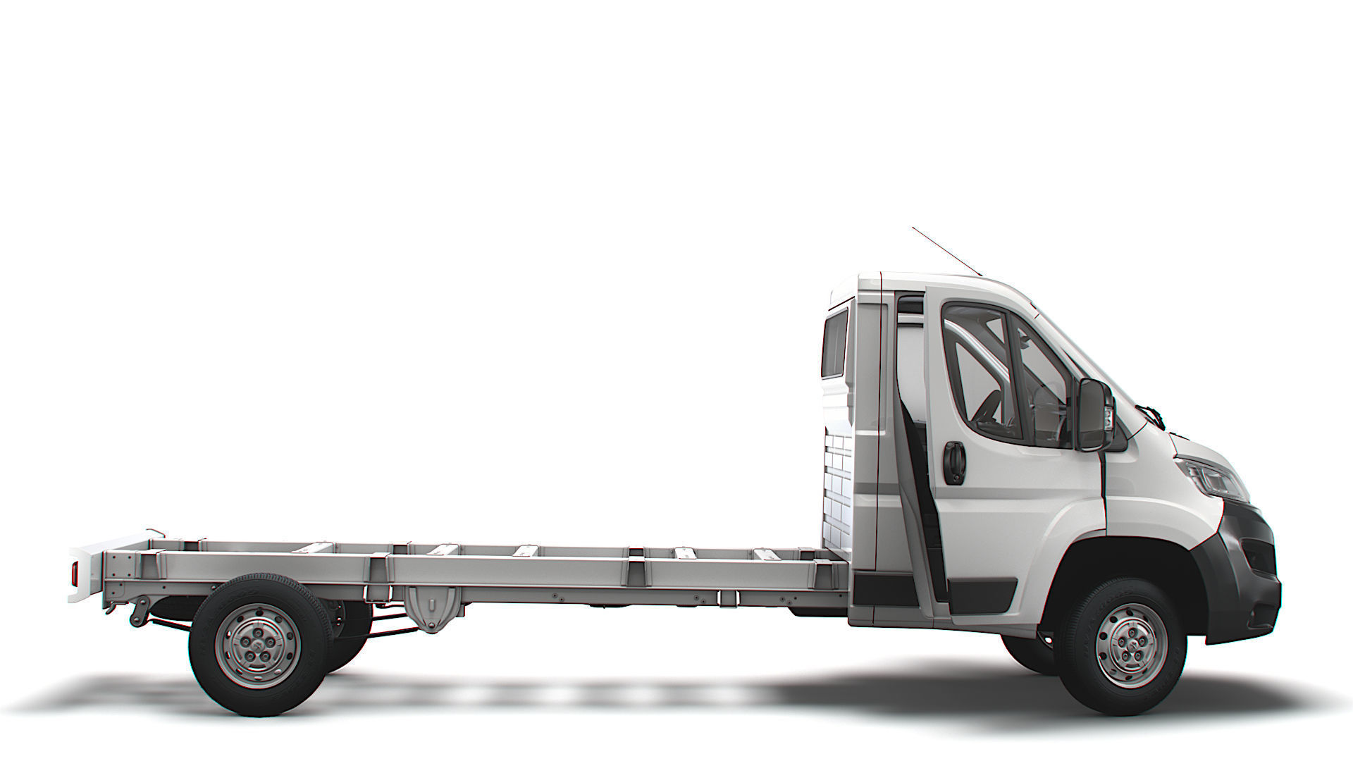 Peugeot Boxer Chassis Truck SCab 4300WB HQInterior 2023 3D model_1