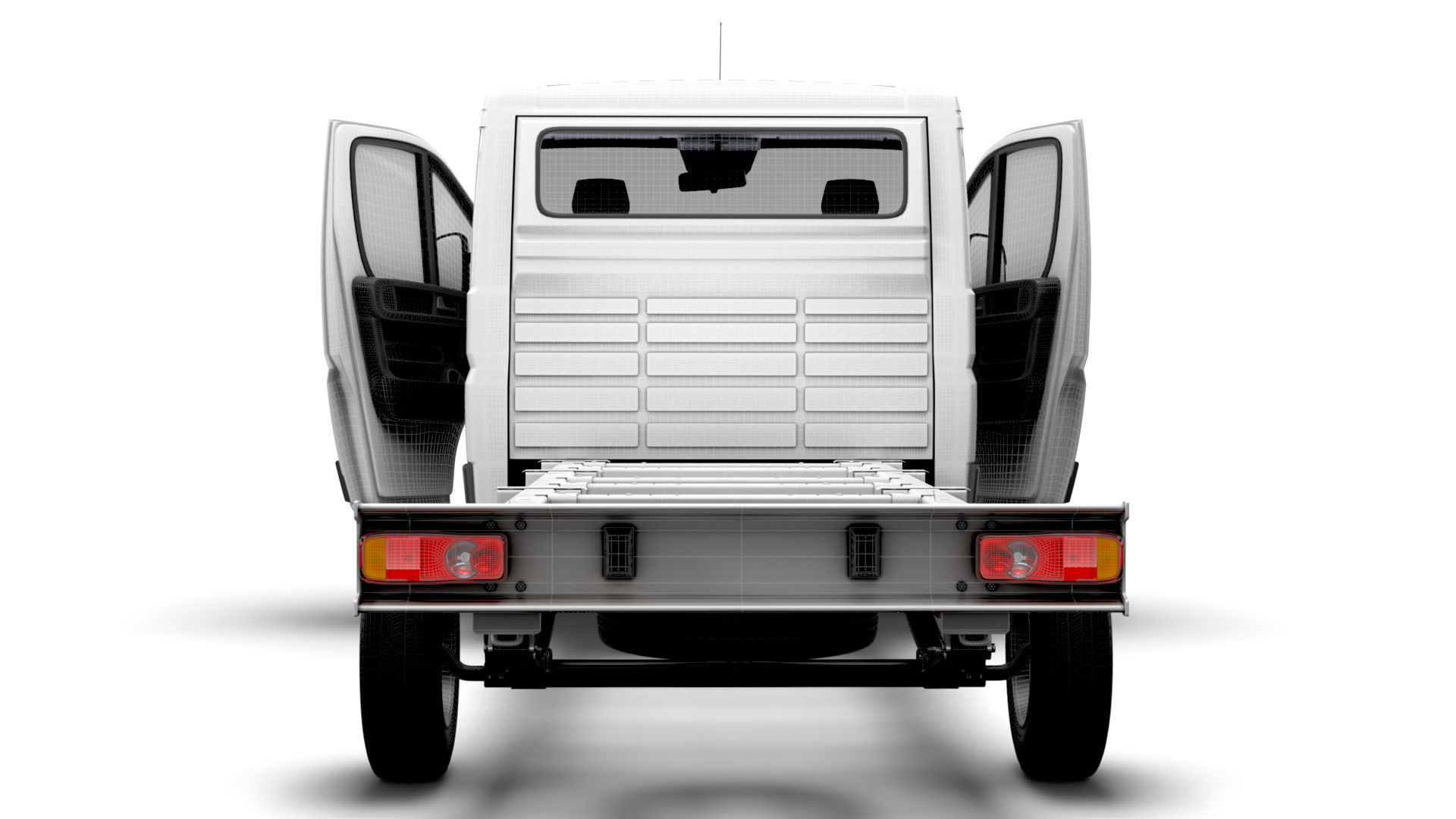 Peugeot Boxer Chassis Truck SCab 4300WB HQInterior 2023 3D model_22