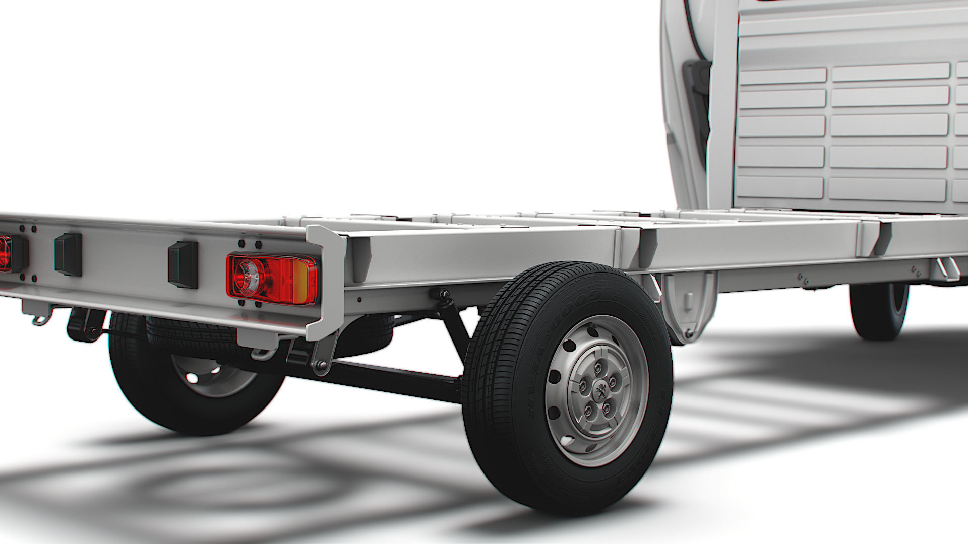 Peugeot Boxer Chassis Truck SCab 4300WB HQInterior 2023 3D model_11