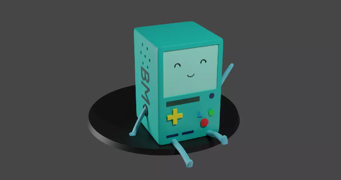 BMO from adventure time 3D model_0