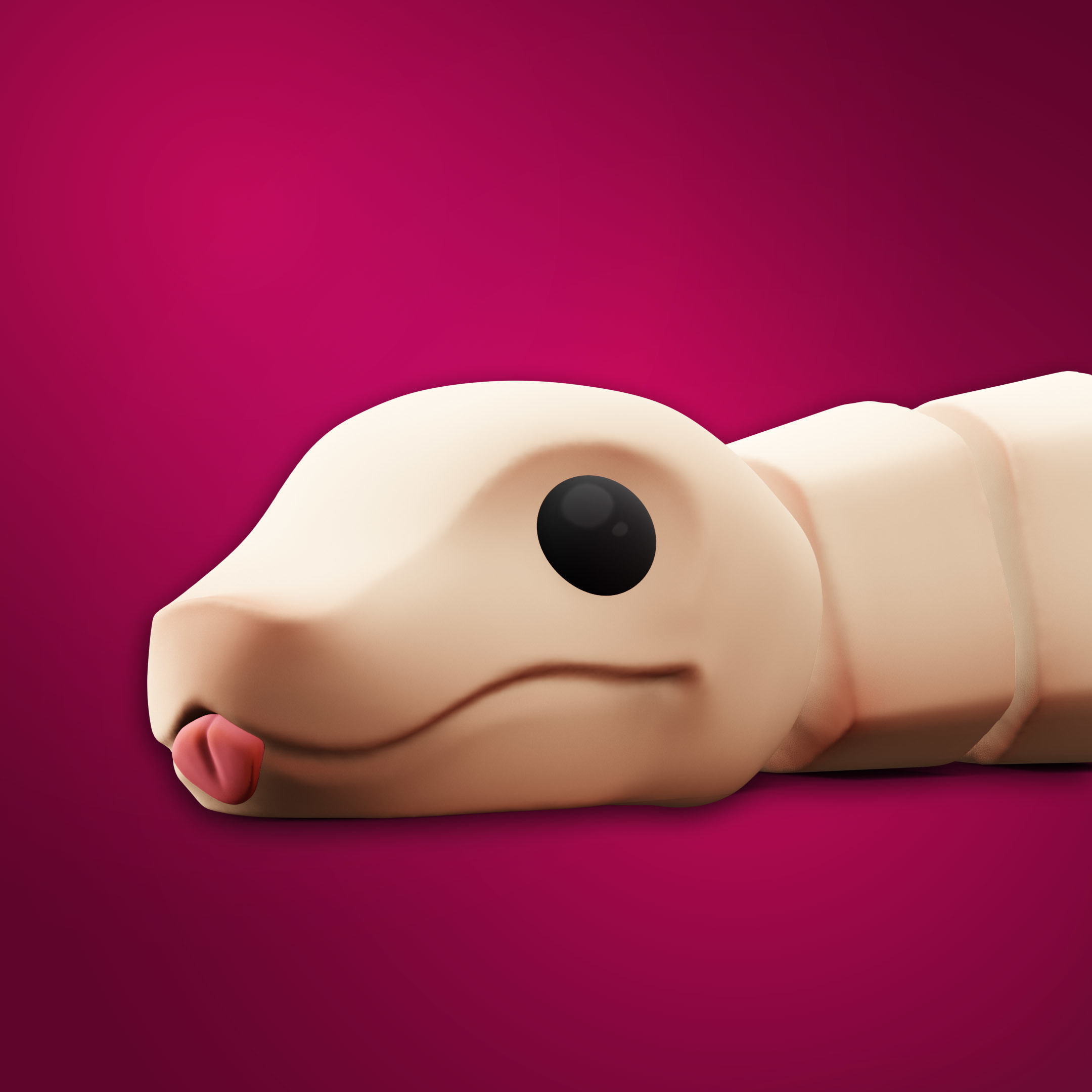 FLEXI SNAKE BANAN 3D print model_2