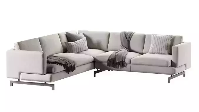 Natuzzi Italia Jeremy Sectional  3D model