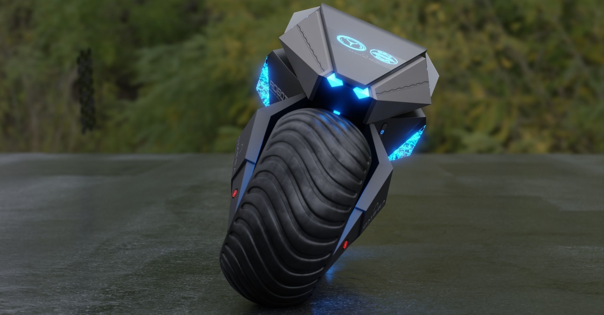 Motorcycle Robot 3D model_12