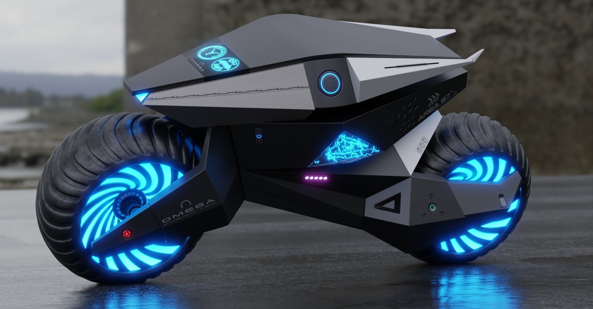 Motorcycle Robot 3D model_10