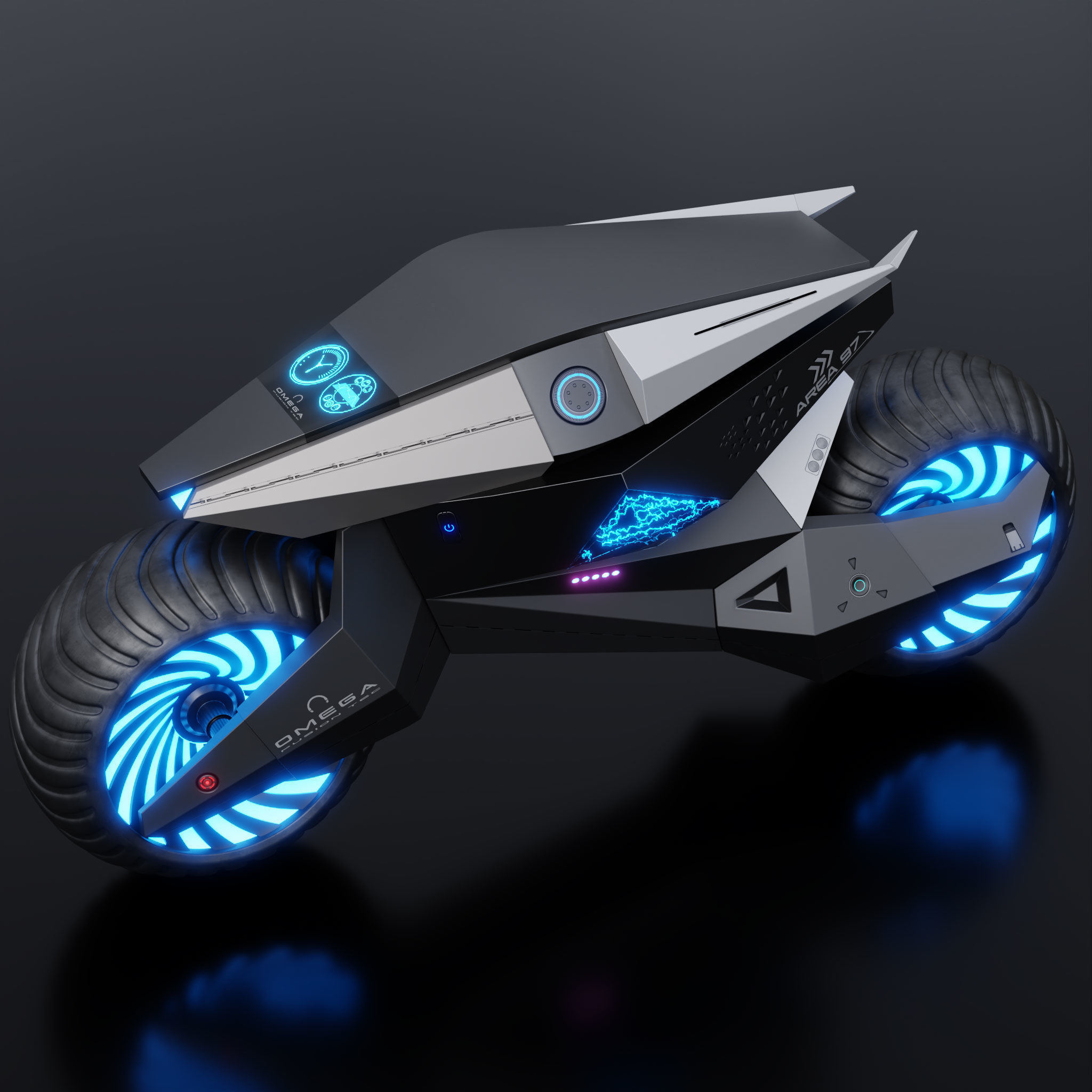 Motorcycle Robot 3D model_21