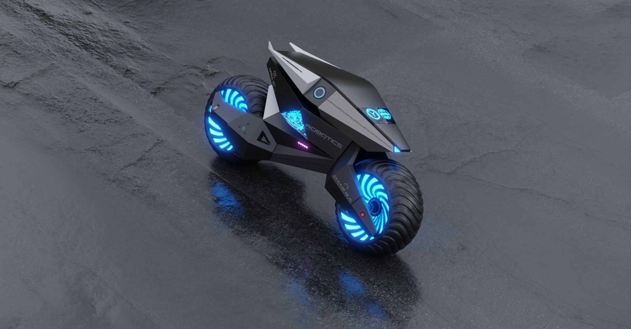 Motorcycle Robot 3D model_14