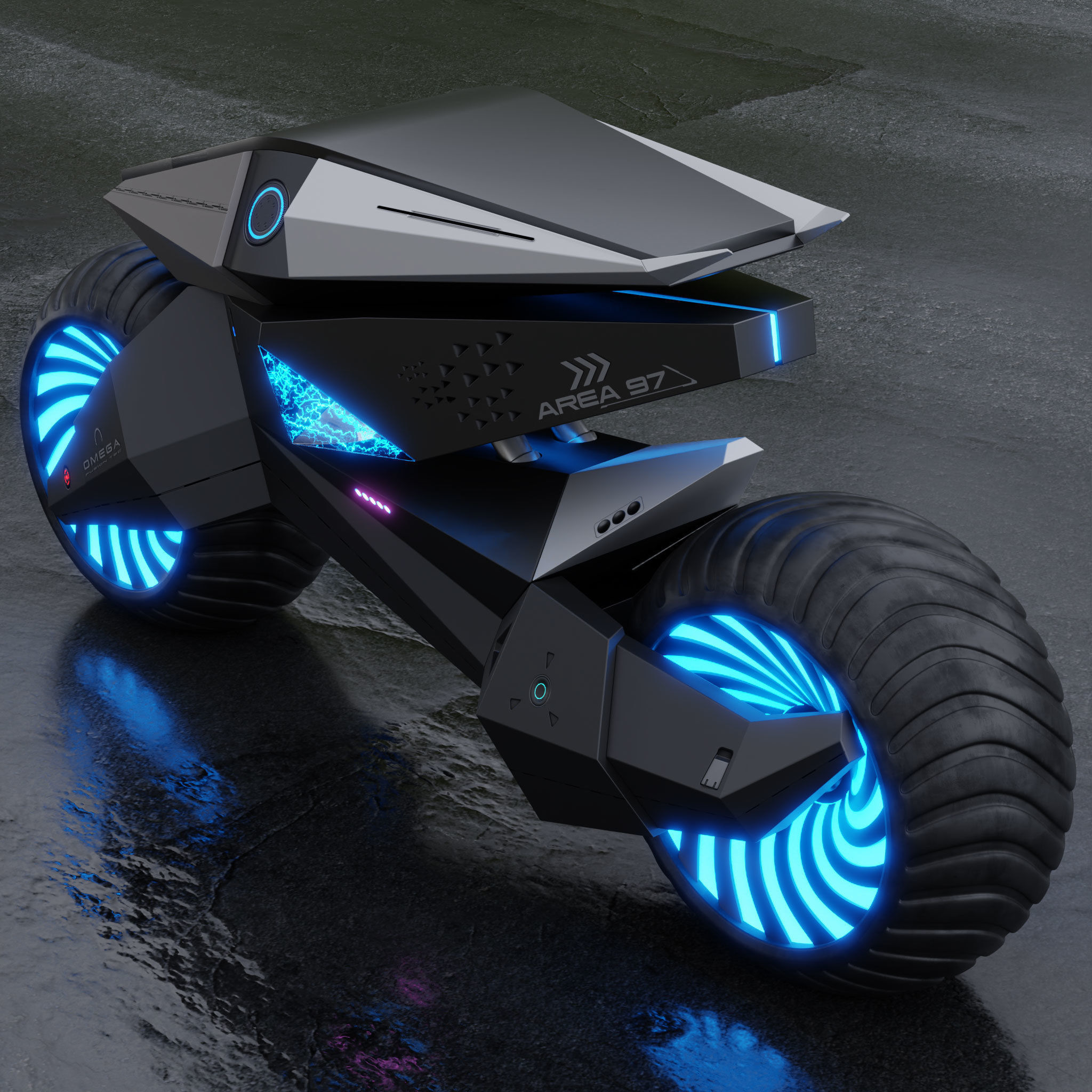 Motorcycle Robot 3D model_22