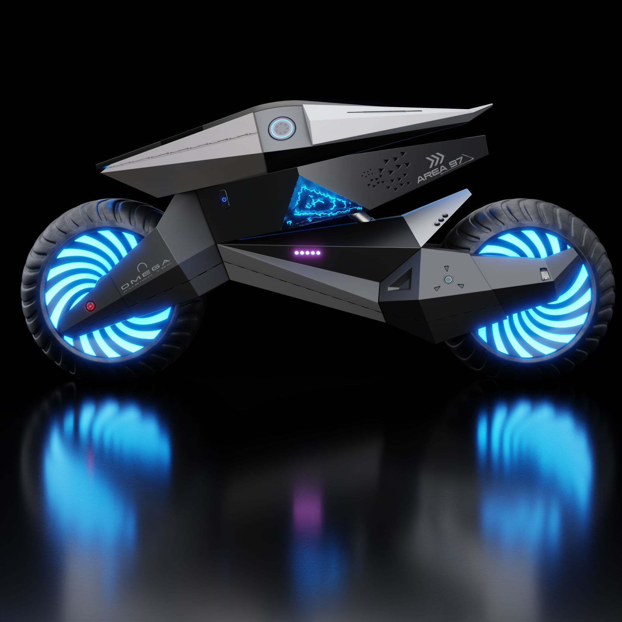 Motorcycle Robot 3D model_24