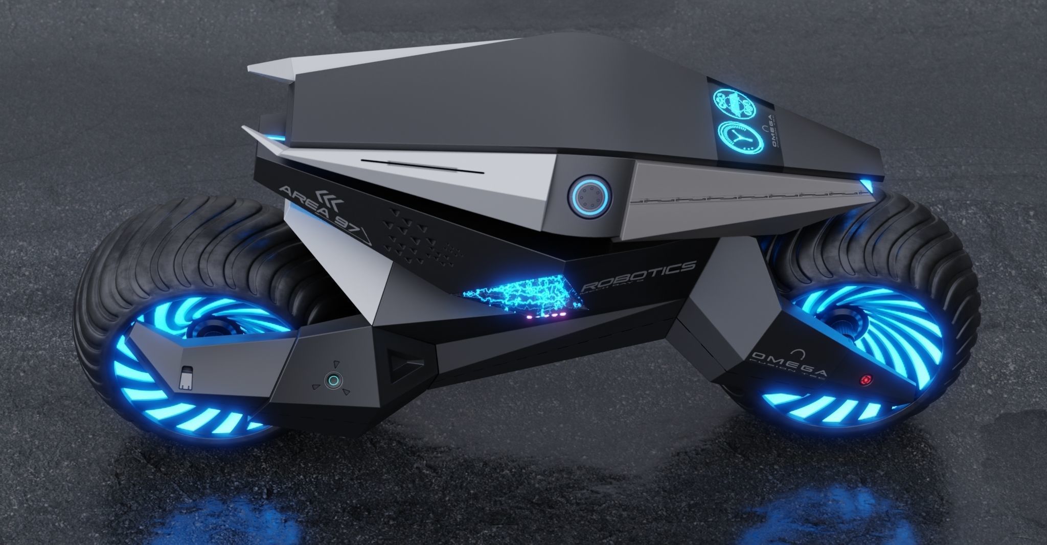 Motorcycle Robot 3D model_19