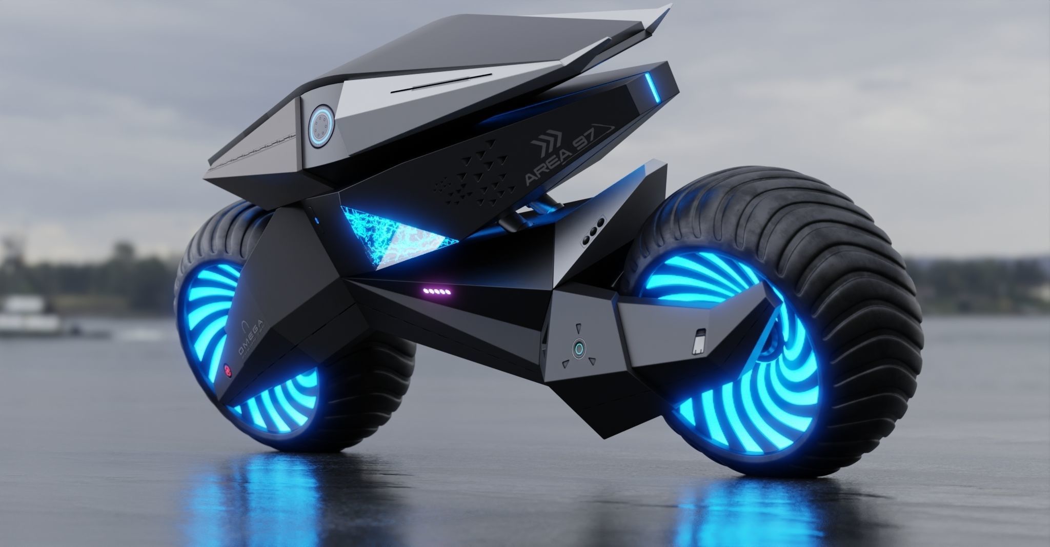 Motorcycle Robot 3D model_9