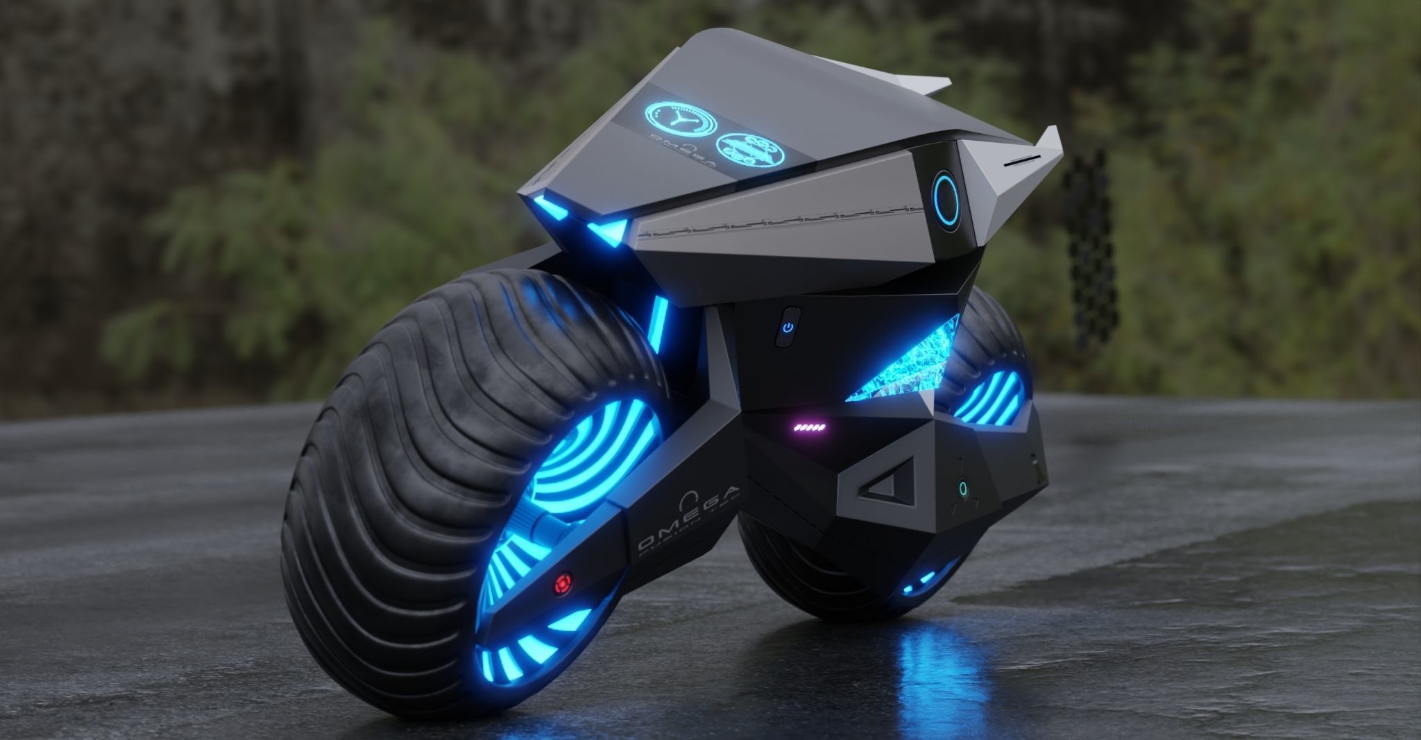 Motorcycle Robot 3D model_11