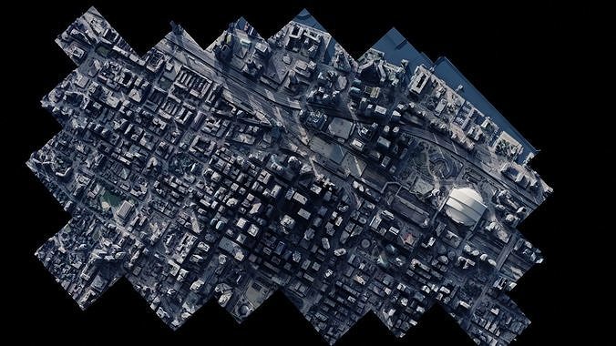 Realistic Toronto Scan - Multiple Qualities Low-poly 3D model 7