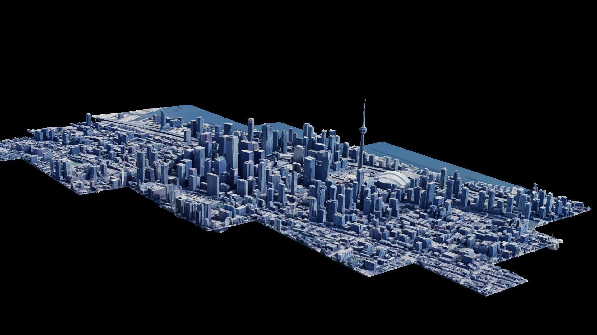 Realistic Toronto Scan - Multiple Qualities Low-poly 3D model_12